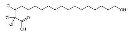 2,2,3-trichloro-18-hydroxyoctadecanoic acid Structure