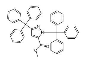 methyl 2,5-ditritylpyrazole-3-carboxylate结构式