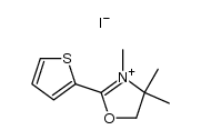 2-(2-thienyl)-3,4,4-trimethyloxazolinium iodide结构式