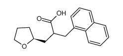 2-[(naphthalen-1-yl)methyl]-3-[(S)-tetrahydrofuran-2-yl]propanoic acid Structure