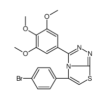 5-(4-bromophenyl)-3-(3,4,5-trimethoxyphenyl)-[1,3]thiazolo[2,3-c][1,2,4]triazole结构式