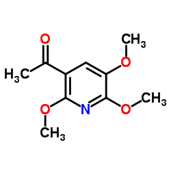 1-(2,5,6-Trimethoxy-3-pyridinyl)ethanone结构式