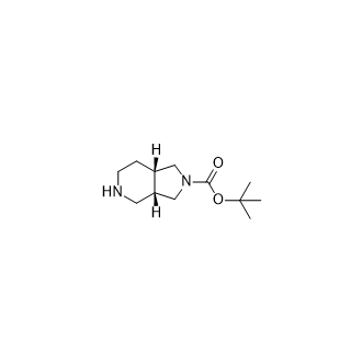 tert-Butyl (3aS,7aS)-octahydro-2H-pyrrolo[3,4-c]pyridine-2-carboxylate structure