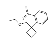 1-(1-(ethoxymethyl)cyclobutyl)-2-nitrobenzene结构式
