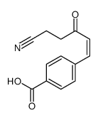 4-[(E)-5-cyano-3-oxopent-1-enyl]benzoic acid Structure