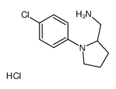 [1-(4-chlorophenyl)pyrrolidin-2-yl]methanamine,hydrochloride结构式