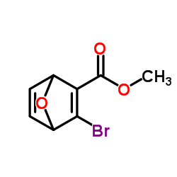 methyl3-bromo-7-oxabicyclo[2.2.1]hepta-2,5-diene-2-carboxylate结构式