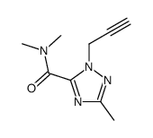 N,N,5-trimethyl-2-prop-2-ynyl-1,2,4-triazole-3-carboxamide结构式