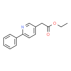 3-Pyridineacetic acid, 6-phenyl-, ethyl ester structure