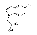 2-(5-chloroindol-1-yl)acetic acid结构式