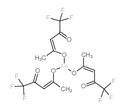 1,1,1-三氟-2,4-戊二酮铁(III)结构式