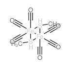 Iron, hexacarbonylbis[m-(methanethiolato)]di-, (Fe-Fe)(9CI) Structure