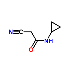 2-氰基-N-环丙基乙酰胺结构式