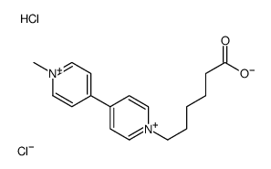 6-[4-(1-methylpyridin-1-ium-4-yl)pyridin-1-ium-1-yl]hexanoic acid,dichloride结构式