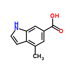 4-Methyl-1H-indole-6-carboxylic acid structure