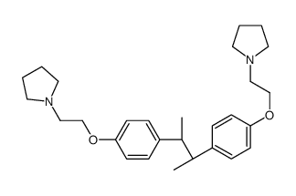 1,1'-[[(1R,2S)-1,2-Dimethylethylene]bis(p-phenyleneoxyethylene)]dipyrrolidine structure