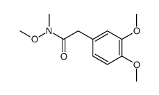 2-(3,4-DIMETHOXY-PHENYL)-N-METHOXY-N-METHYL-ACETAMIDE结构式