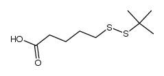 5-(tert-butyldithio)pentanoic acid Structure