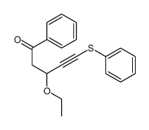 3-ethoxy-1-phenyl-5-phenylsulfanylpent-4-yn-1-one结构式