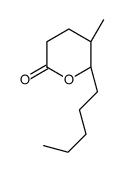 (5R,6R)-5-methyl-6-pentyloxan-2-one结构式
