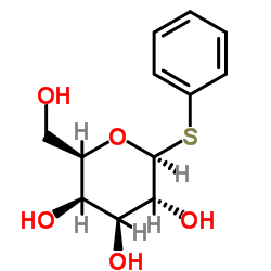 Phenyl 1-thio-β-D-galactopyranoside structure