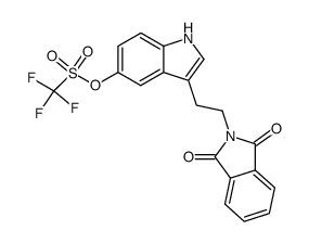 3-(2-phthalimidoethyl)-5-trifluoromethanesulfonyloxy-1H-indole Structure