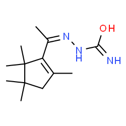 Methyl(2,4,4,5,5-pentamethyl-1-cyclopenten-1-yl) ketone semicarbazone Structure