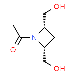 2,4-Azetidinedimethanol, 1-acetyl-, cis- (9CI)结构式
