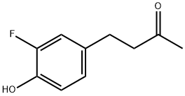 4-(3-氟-4-羟基苯基)丁-2-酮结构式