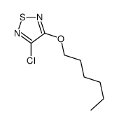 3-chloro-4-hexoxy-1,2,5-thiadiazole Structure