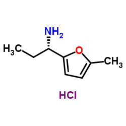 (S)-1-(5-甲基呋喃-2-基)丙-1-胺盐酸盐结构式