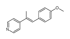 4-[2-(4-METHOXYPHENYL)-1-METHYLVINYL]PYRIDINE结构式