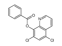 5,7-Dichloro-8-quinolinol benzoate (ester)结构式
