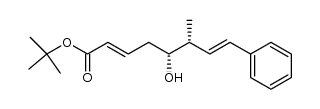 (2E,5R,6R,7E)-tert-butyl 5-hydroxy-6-methyl-8-phenylocta-2,7-dienoate Structure