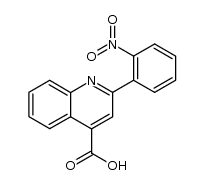 2-(2-nitrophenyl)-quinoline-4-carboxylic acid结构式