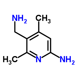 5-(Aminomethyl)-4,6-dimethyl-2-pyridinamine结构式