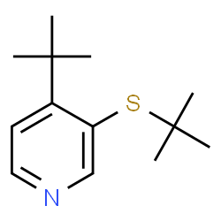 4-tert-Butyl-3-(tert-butylthio)pyridine Structure