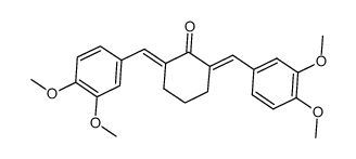 2,6-Bis-(3,4-Dimethoxyphenylmethylene)-Cyclohexanone structure
