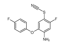 4-Amino-2-fluoro-5-(p-fluorophenoxy)phenyl thiocyanate structure