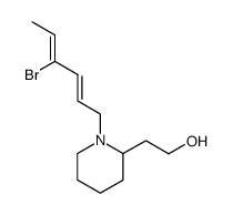 2-[1-((2E,4Z)-4-Bromo-hexa-2,4-dienyl)-piperidin-2-yl]-ethanol Structure