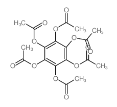 (2,3,4,5,6-pentaacetyloxyphenyl) acetate structure