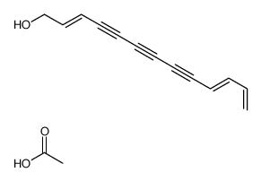 acetic acid,trideca-2,10,12-trien-4,6,8-triyn-1-ol结构式