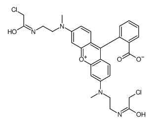 N,N'-Bis[2-(chloroacetamido)ethyl]-N,N'-dimethyl Rhodamine结构式