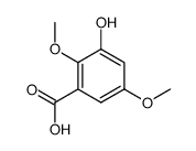 3-hydroxy-2,5-dimethoxybenzoic acid结构式
