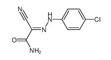 4-Chlor-phenyl-hydrazono-cyanessigsaeureamid结构式