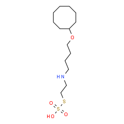 2-[4-(Cyclooctyloxy)butyl]aminoethanethiol sulfate Structure