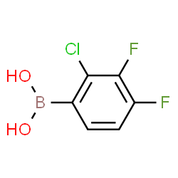 (2-氯-3,4-二氟苯基)硼酸结构式