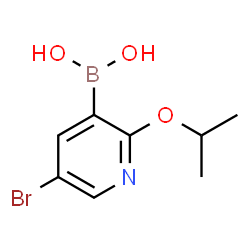 5-Bromo-2-isopropoxypyridine-3-boronic acid结构式