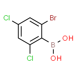 6-Bromo-2,4-dichlorophenylboronic acid结构式