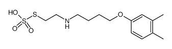 2-[4-(3,4-Xylyloxy)butyl]aminoethanethiol sulfate结构式